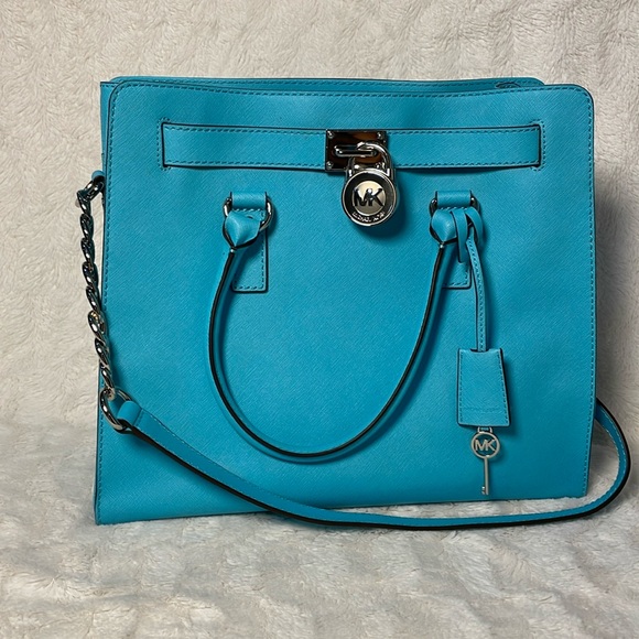 Michael Kors Light Blue Leather Cardholder